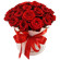 красные розы в шляпной коробке. Филиппины